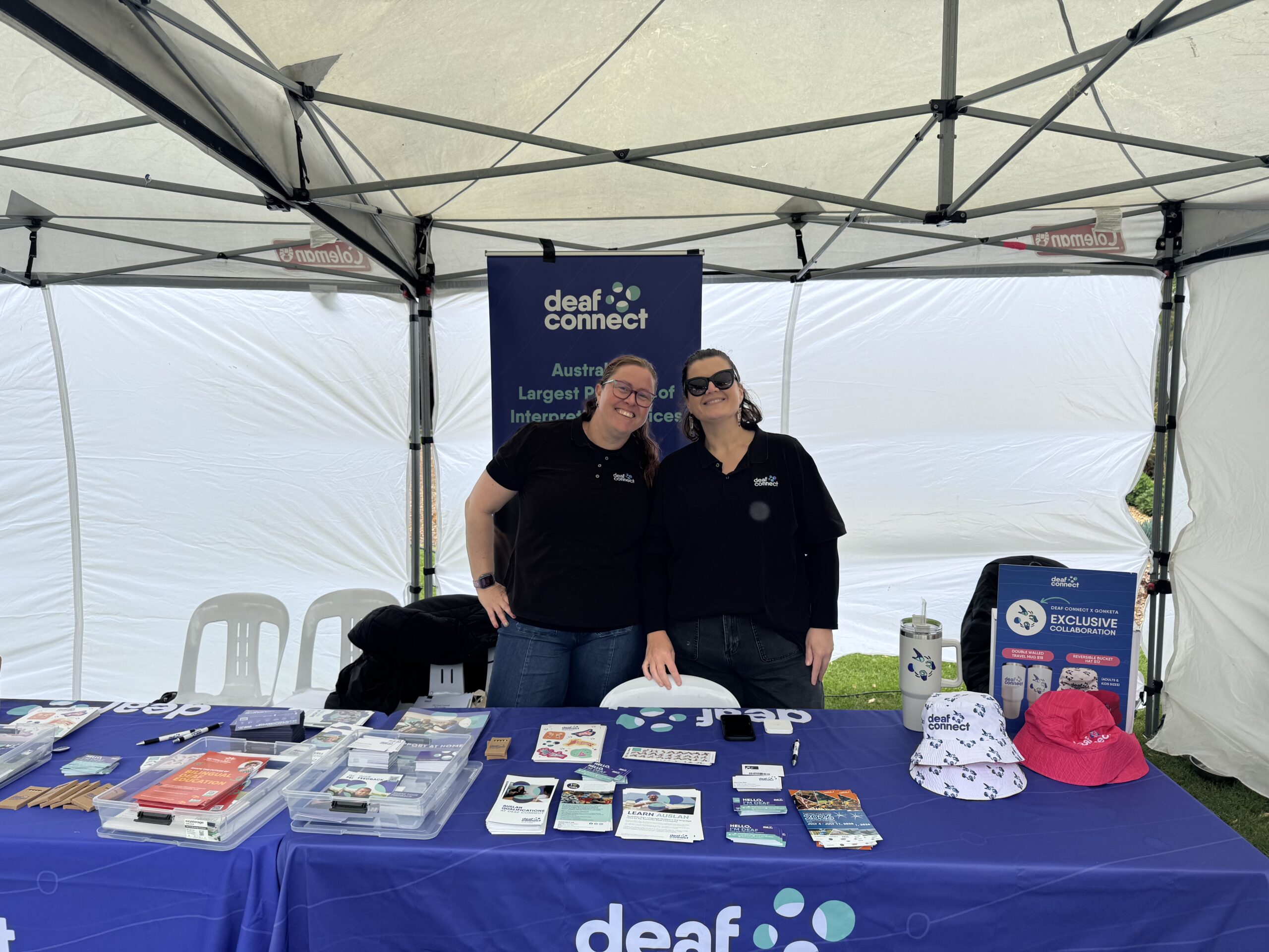 Deaf Community Events SA and WA - Deaf Connect booth